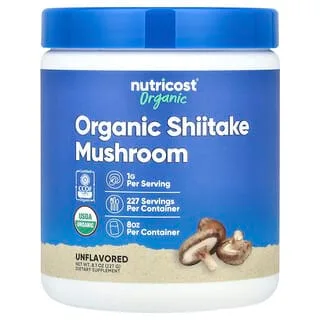 Nutricost Økologisk Shiitake-pulver (227 g)