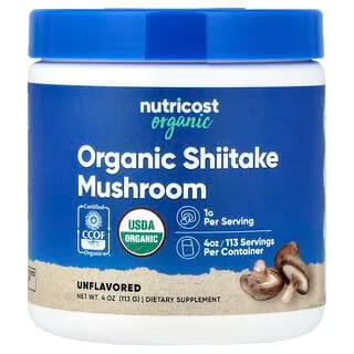Nutricost Økologisk Shiitake-pulver (113 g)