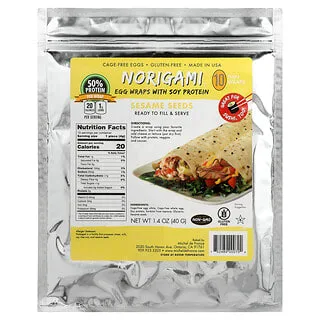 Norigami Egg Wraps med Soyaprotein, Sesamfrø
