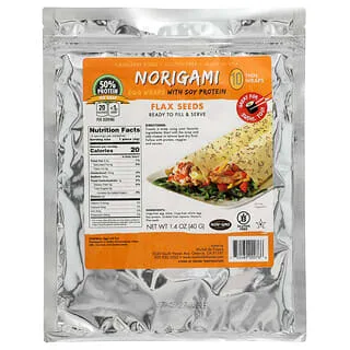 Norigami Egg Wraps med Soyaprotein, Linfrø