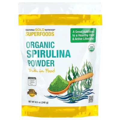 California Gold Nutrition Organic Spirulina Powder 240 g