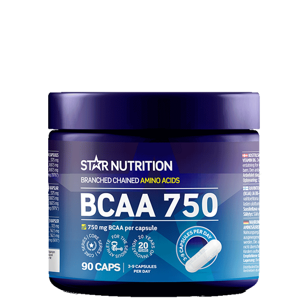 Star Nutrition BCAA 750 Kapsler 90 stk