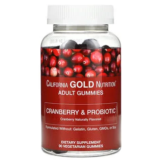 California Gold Nutrition Tranebær og Probiotika Gummier