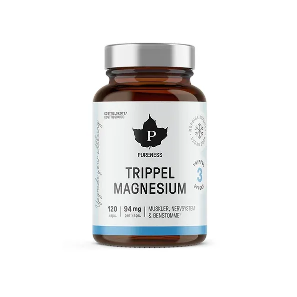 Pureness Trippel Magnesium 120 kapsler