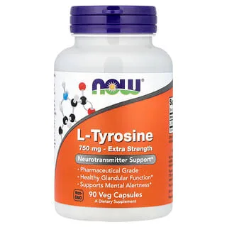NOW Foods L-Tyrosine 750 mg (Veg)