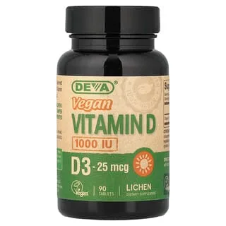 Deva Vegansk Vitamin D3 1000 IU