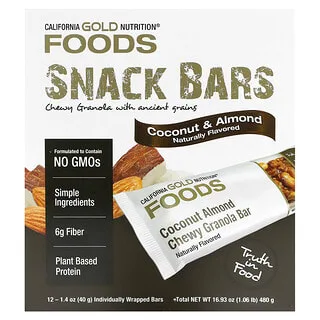 California Gold Nutrition Coconut Almond Chewy Granola Bars