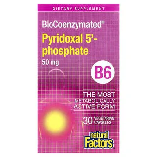 Natural Factors BioCoenzymated B6 P-5-P 50 mg