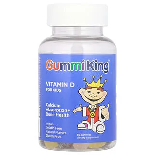 GummiKing Vitamin D for Kids, 7,5 µg per gummi (60 stk)
