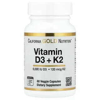California Gold Nutrition Vitamin D3 + K2