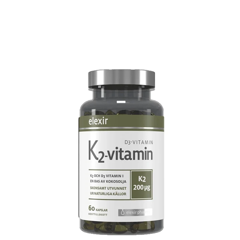 Elexir Pharma Vitamin K2 + D3