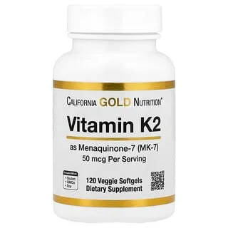 California Gold Nutrition Vitamin K2 (MK-7) 50 mcg